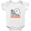 This Girl Loves Pomeranian Baby Onesie