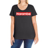 harambe gorilla Ladies Curvy T-Shirt