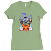 ghostly halloween Ladies Fitted T-Shirt