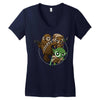 power critters Women's V-Neck T-Shirt