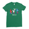 4th of July Ladies Fitted T-Shirt