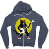 rock cat Zipper Hoodie