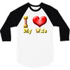 i heart my wife 3/4 Sleeve Shirt