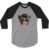MANIAC OF SKULL 3/4 Sleeve Shirt