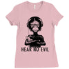 hear no evil Ladies Fitted T-Shirt
