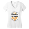 Legends Are Born In March Women's V-Neck T-Shirt
