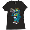robot kicks Ladies Fitted T-Shirt