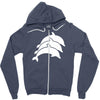 three dolphins Zipper Hoodie
