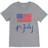 july 4th V-Neck Tee