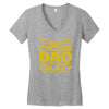 best cycling dad galaxy cycling Women's V-Neck T-Shirt