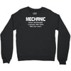 mechanic mens funny Crewneck Sweatshirt