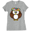 lovely owl Ladies Fitted T-Shirt