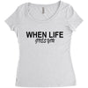 gives you Women's Triblend Scoop T-shirt