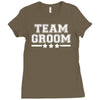 team groom mens stag Ladies Fitted T-Shirt