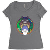Totoro Women's Triblend Scoop T-shirt