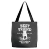 Best Friend Pitbull Tote Bags