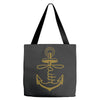 anchored faith Tote Bags