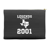 legends are born in 2001 hoodie 9 Accessory Pouches