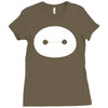 big hero 6 baymax head eyes Ladies Fitted T-Shirt