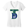 she wants the d seattle Women's V-Neck T-Shirt