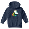 where rainbows come from (green) Youth Hoodie