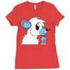 arctic fox adopt Ladies Fitted T-Shirt