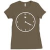 420 clock face stoner humour weed cannabis pot four twenty Ladies Fitted T-Shirt