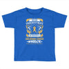 Never Underestimate The Strength Of A Childhood Cancer Warrior Toddler T-shirt