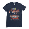 Merry Christmas To Grandpa Of Great Awesome Ladies Fitted T-Shirt