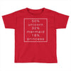 50 % unicorn (White) Toddler T-shirt