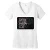 Leave One Wolf Alive And The Sheep Are Never Safe Women's V-Neck T-Shirt