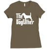 the dogfather beagle white Ladies Fitted T-Shirt