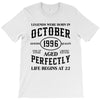 legends were born in october genuıne 1996 qualıty one kind of aged l T-Shirt