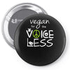 vegan for the voiceless Pin-back button