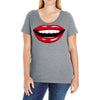 lips red Ladies Curvy T-Shirt