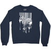 banksy street art zebra bar code Crewneck Sweatshirt