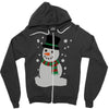 christmas snowman Zipper Hoodie
