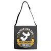 Father and Son Best Friends for Life Adjustable Strap Totes
