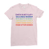earth is not flat Ladies Fitted T-Shirt