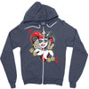 quinn of diamonds Zipper Hoodie