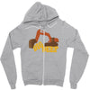 dig deep gold rush Zipper Hoodie