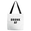 drunk af Tote Bags