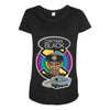 captain black, ideal birthday present or gift Maternity Scoop Neck T-shirt