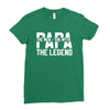 PAPA The Man The Myth The Legend T-Shirt Ladies Fitted T-Shirt