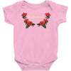 badassy with roses Baby Bodysuit