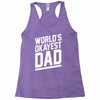 world's okayest dad funny Racerback Tank