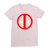 deadpool logo avengers marvel comics gift Ladies Fitted T-Shirt
