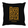 fun maze Throw Pillow