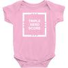 triple nerd score Baby Bodysuit