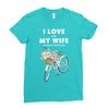 i love when my wife lets me buy another bike Ladies Fitted T-Shirt